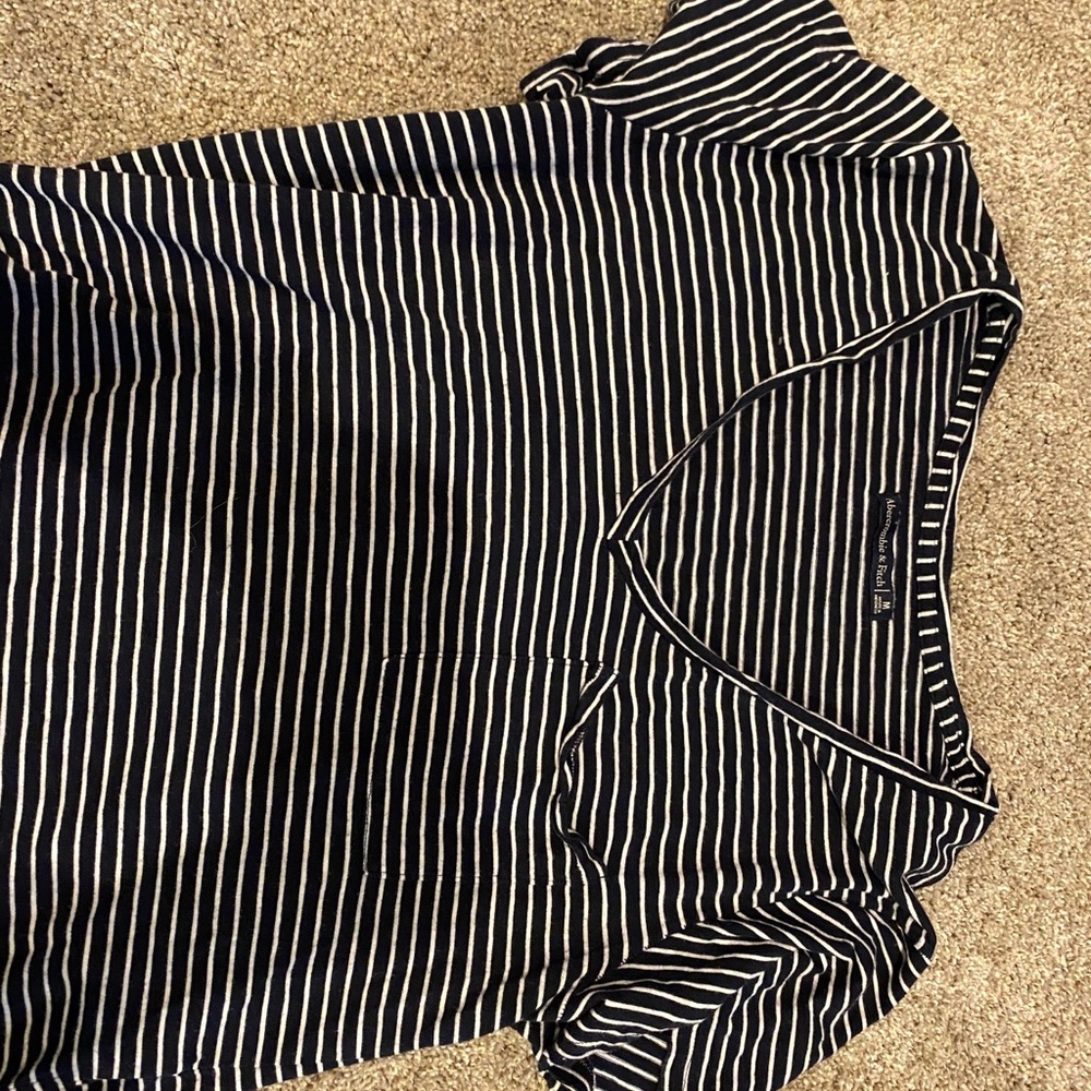 striped v neck